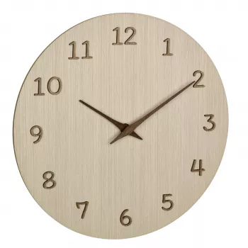 TFA Dostmann 60.3072.01 Επιτοίχιο ρολόι quartz 298 mm Ανοιχτό ξύλο