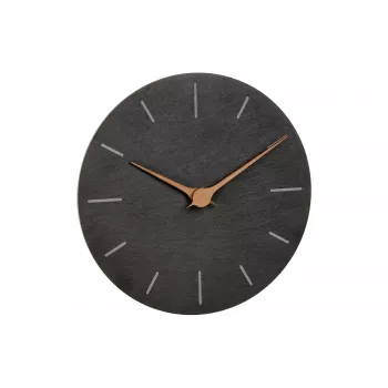 TFA Dostmann 60.3068.10 Επιτοίχιο ρολόι quartz 25 cm Σχιστόλιθος, μηχανισμός με ομαλή κίνηση
