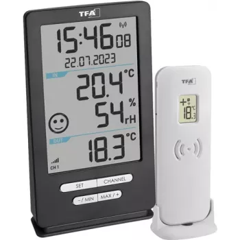 TFA Dostmann XENA HOME ασύρματο ψηφιακό θερμόμετρο Ανθρακί 30.3074.10