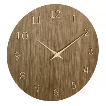TFA Dostmann 60.3072.23 Ρολόι Τοίχου Quartz 298 mm Σκούρο Ξύλο