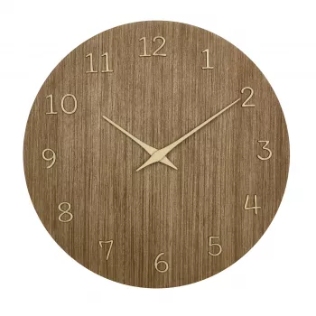 TFA Dostmann 60.3072.23 Ρολόι Τοίχου Quartz 298 mm Σκούρο Ξύλο