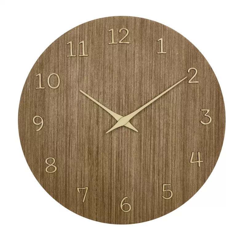 TFA Dostmann 60.3072.23 Ρολόι Τοίχου Quartz 298 mm Σκούρο Ξύλο