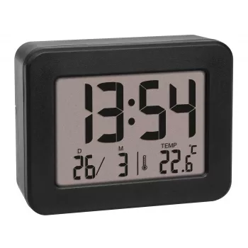 TFA 60.2044.01 Ξυπνητήρι Quartz Μαύρο