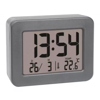 TFA Dostmann 60.2044.10 Ξυπνητήρι Quartz Γκρι με Μεμονωμένο Συναγερμό