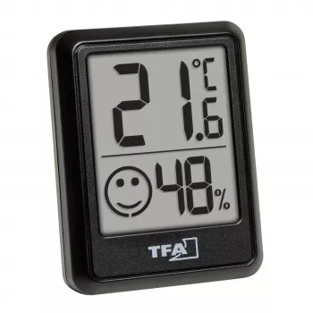 TFA Dostmann Ψηφιακό Θερμο-Υγρόμετρο Μαύρο 30.5060.01.03