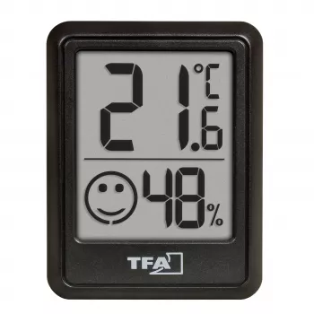 TFA Dostmann Ψηφιακό Θερμο-Υγρόμετρο Μαύρο 30.5060.01.03