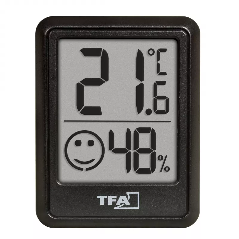 TFA Dostmann Ψηφιακό Θερμο-Υγρόμετρο Μαύρο 30.5060.01.03
