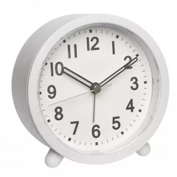 TFA Dostmann 60.1043.02 Ξυπνητήρι Quartz Λευκό με Ομαλά Κινούμενο Δείκτη Δευτερολέπτων