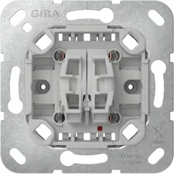 GIRA 383500 Μηχανισμός Μπουτόν, 2-πλός, Επαφή Μπουτόν, Χωνευτός