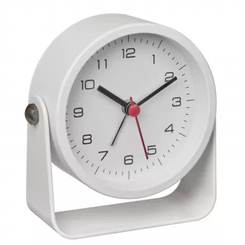 TFA Dostmann 60.1042.02 Ξυπνητήρι Quartz Λευκό με Ομαλά Κινούμενο Δείκτη Δευτερολέπτων