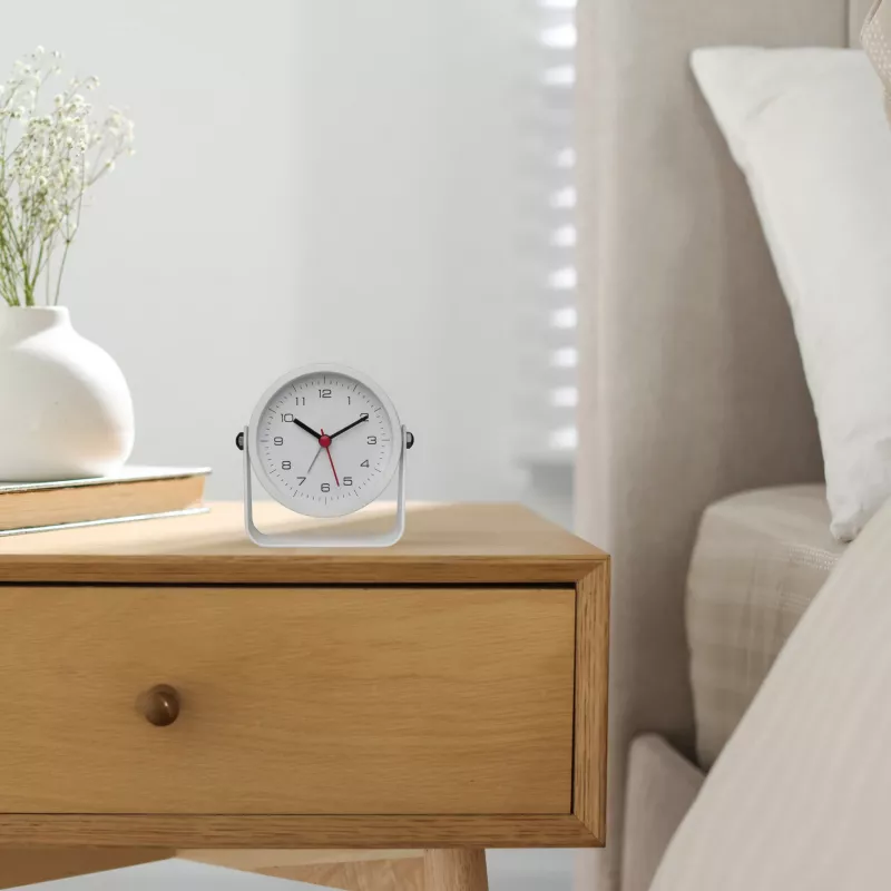 TFA Dostmann 60.1042.02 Ξυπνητήρι Quartz Λευκό με Ομαλά Κινούμενο Δείκτη Δευτερολέπτων