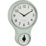 TFA Dostmann 60.3073.20 Επιτοίχιο ρολόι Quartz 196 mm x 58 mm Μέντα