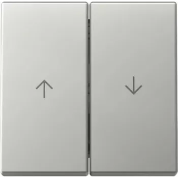 Gira System 55 Πλήκτρο 2 θέσεων με σύμβολα βελών, Όψη ανοξείδωτου 3294600