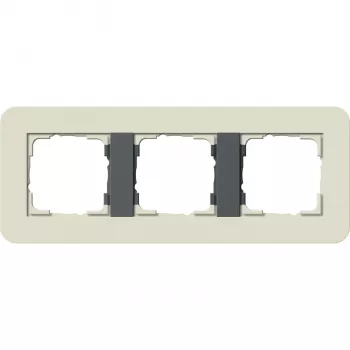 Gira System 55 Πλαίσιο κάλυψης 3 θέσεων Άμμος/Ανθρακί 0213427