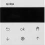 Gira System 55 Χρονοδιακόπτης ρολών με οθόνη, Λευκό γυαλιστερό 536627
