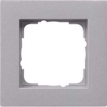 Gira E2 Flat Αλουμίνιο 1πλό Πλαίσιο κάλυψης 80,8x80,8mm 211255