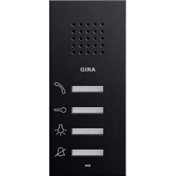 Gira Εσωτερική μονάδα ήχου 1250005 Επιτοίχια System 55 Μαύρο