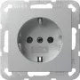 GIRA 418026 Πρίζα SCHUKO System 55 Χωνευτή Αλουμίνιο