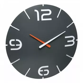 TFA Dostmann Design Ρολόι τοίχου με ραδιοσήμα Contour, μαύρο/λευκό (60.3536.10)