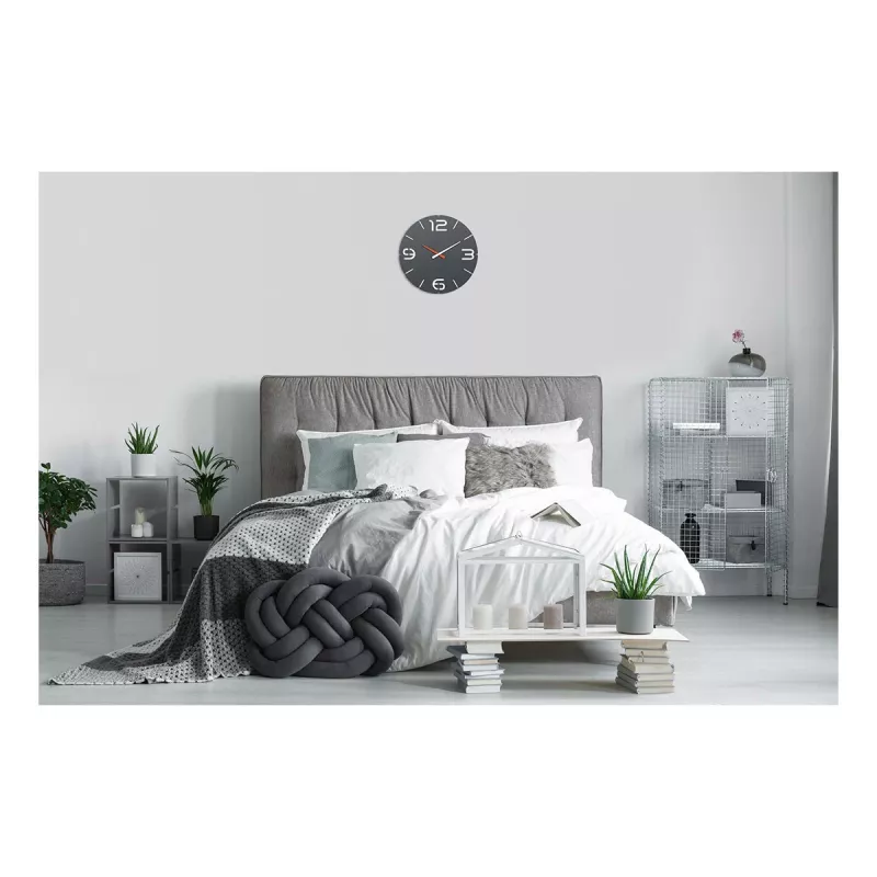 TFA Dostmann Design Ρολόι τοίχου με ραδιοσήμα Contour, μαύρο/λευκό (60.3536.10)
