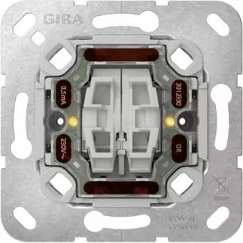 GIRA 384500 Σειρά Μηχανισμός σειριακού διακόπτη, Χωνευτός, 10 AX, 250 V, Βίδες