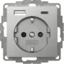 Gira SCHUKO Πρίζα με φορτιστή USB Type-A/C 2459600