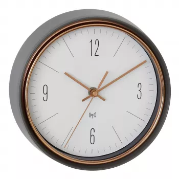 TFA Dostmann 60.3547.10 Ασύρματο ρολόι τοίχου 22,3 cm Γκρι Χαλκός