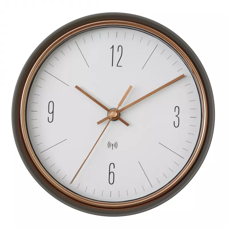 TFA Dostmann 60.3547.10 Ασύρματο ρολόι τοίχου 22,3 cm Γκρι Χαλκός