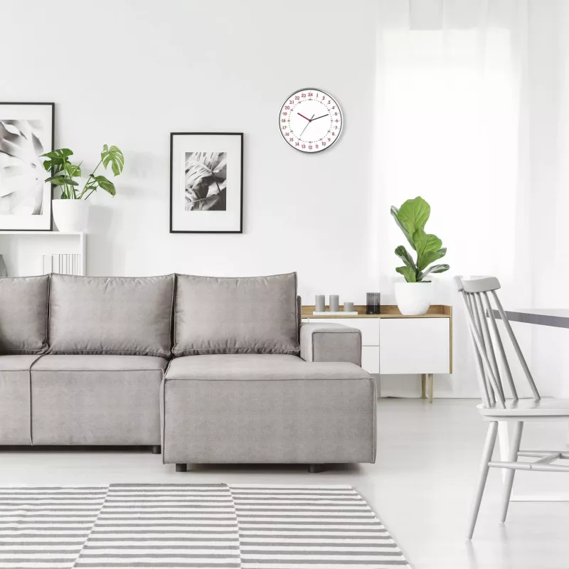 TFA Dostmann 60.3069.02 Ρολόι τοίχου Quartz 304 mm x 48 mm Αλουμίνιο