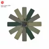 TFA Dostmann 60.3020.04 Ρολόι τοίχου Quartz 400 mm Ελιά πράσινο συρόμενος δείκτης δευτερολέπτων