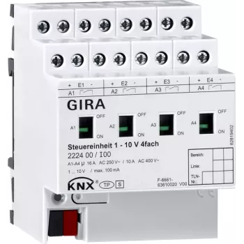 GIRA μονάδα ελέγχου 222400 1-10V 4 καναλιών χειροκίνητη KNX (222400)
