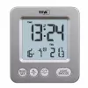 TFA Dostmann COSY ασύρματο ξυπνητήρι ασημί 60.2567.54
