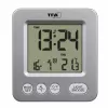 TFA Dostmann COSY ασύρματο ξυπνητήρι ασημί 60.2567.54