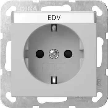 Gira πρίζα SCHUKO με αυξημένη προστασία επαφής, System 55, λευκό γυαλιστερό 4462015