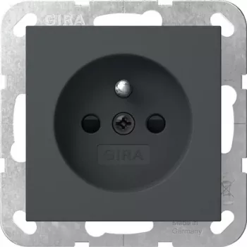 Gira 448528 πρίζα Schuko με προστασία επαφής, System 55, λευκό