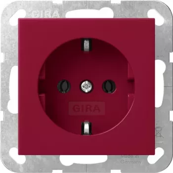 Gira System 55 Πρίζα SCHUKO κόκκινο 4455108