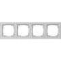Gira Standard 55 Πλαίσιο κάλυψης, 4 θέσεων, γκρι 021437