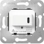 Gira Ένθετο πρίζας SCHUKO με USB Type C PD, 16 A, 250 V, χωνευτό, μαύρο 236200