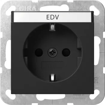 Gira System 55 Πρίζα SCHUKO με αυξημένη προστασία επαφής, Λευκό Γυαλιστερό 4462005
