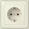 Gira 444001 Πρίζα SCHUKO Standard 55, Λευκό γυαλιστερό, 16 A, 250 V, Εντοιχισμένη τοποθέτηση