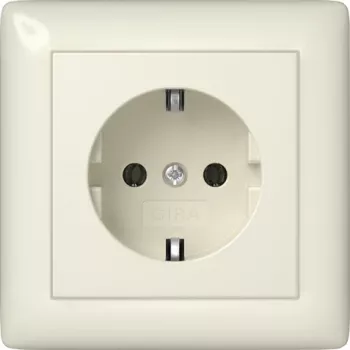 Gira 444001 Πρίζα SCHUKO Standard 55, Λευκό γυαλιστερό, 16 A, 250 V, Εντοιχισμένη τοποθέτηση