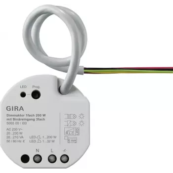 Gira Dimmer ενεργοποιητής 1-θέσιος 200 W εντοιχισμένος KNX Secure 506500