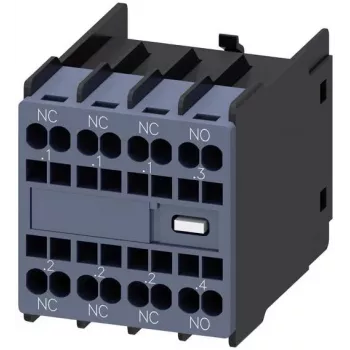 Siemens SIRIUS Βοηθητικό μπλοκ επαφών 1NO+3NC, μπροστινή τοποθέτηση, βιδωτοί ακροδέκτες, 3RH2911-2HA13