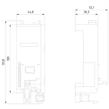 Siemens SIRIUS Μονάδα σύνδεσης για διακόπτες ισχύος 3RV2 και ρελέ 3RT2, S00/S0, 3RV2917-7AA00