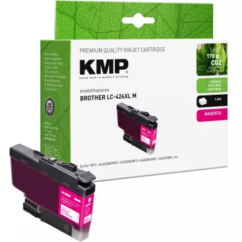KMP ανακατασκευασμένο ματζέντα δοχείο μελανιού για Brother LC426XLM (5000 σελίδες) 1550,4006