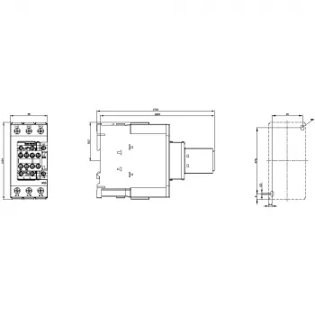 SIEMENS SIRIUS 3RT20 Ρελέ ισχύος, 37 kW, 72 A, 3-πολικό, Πηνίο 24 V AC, 2 NO + 2 NC βοηθητικές επαφές 3RT20381AD04
