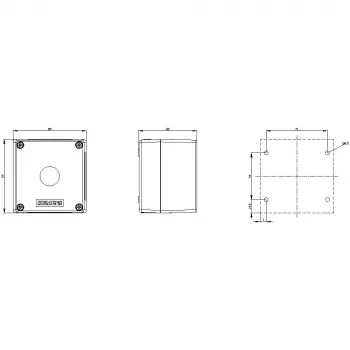 Siemens 3SU1801-1AA00-1AA1 θήκη για διακόπτη επιλογής 4 θέσεων