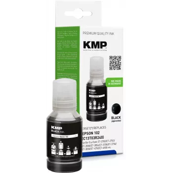 KMP μαύρο μελάνι φιάλη συμβατή με Epson 102/T03R14 (1642,1001)