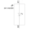 SIEMENS SIRIUS ACT Μονάδα LED με ενσωματωμένο LED, 24V AC/DC, Κίτρινο (3SU14012BB301AA0)