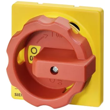 Siemens SIRIUS 3LD Περιστροφικός Μηχανισμός 3LD9224-3B, Κόκκινη Λαβή/Κίτρινη Μπροστινή Πλάκα, IP65, Κλειδωνόμενος